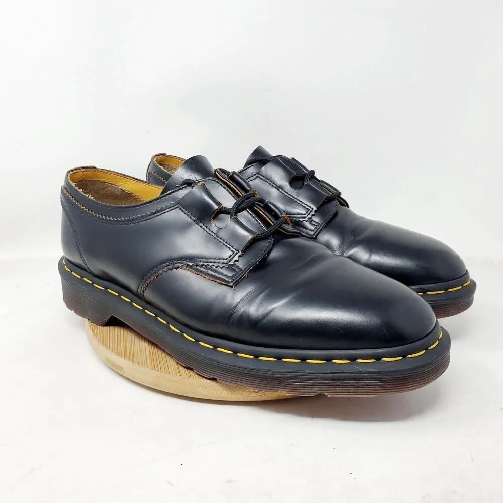 Dr Martens 1461 Ghillie Shoes Mens 10 Black‎ Academia Punk Lace Up Oxford Shoes